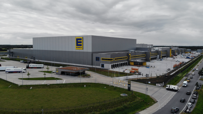 View of the Edeka logistics centre